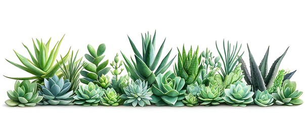 Succulent plant collection indoor garden photography minimalist close-up
