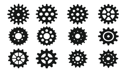 Minimalist Gear Icon for Settings and Tools