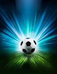 modern blue-green background for football poster ver 12