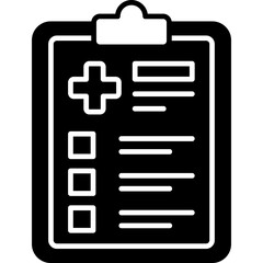 Medical Check Up glyph icon