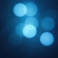 Fototapeta premium Dreamy, hazy blue bokeh Soft, blurred lights , visual, sky, backdrop