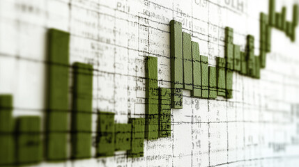Graphic illustration, trade theme background, business schedule abstract