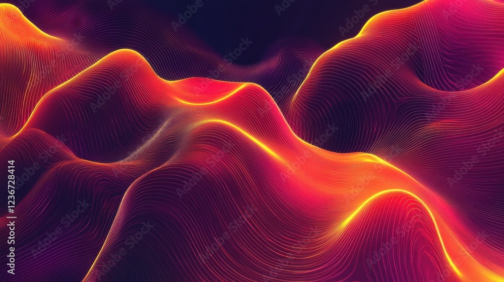 Poster big data flow technology and science vector background, tech abstraction with lines electronics and 