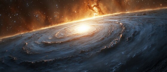 Cosmic explosion of a new star outer space digital universe wide-angle astronomy