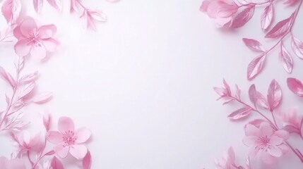 Fototapeta premium Blush and Burgundy Floral Elegance, a vibrant watercolor composition featuring lush florals, ideal for creating luxurious and sophisticated design elements.