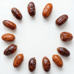 Obraz premium dates on white background