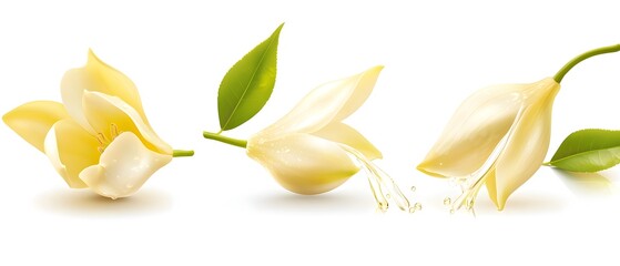 Three green apples are shown in a row, with the middle one being cut in half