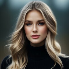 Naklejka premium Portrait einer jungen blonden Frau