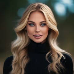 Naklejka premium Portrait einer jungen blonden Frau