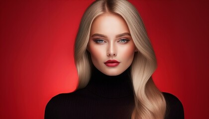 Fototapeta premium Portrait einer blonden jungen Frau