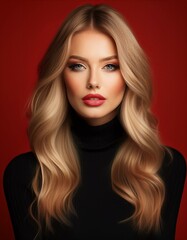 Fototapeta premium Portrait einer blonden jungen Frau