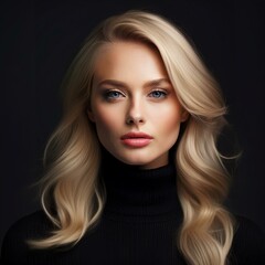 Naklejka premium Portrait einer blonden jungen Frau