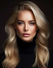 Naklejka premium Portrait einer blonden jungen Frau