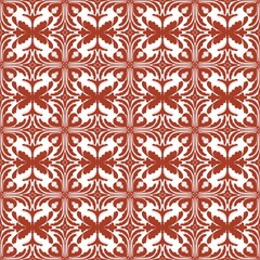 Fototapeta premium Native Tribal Textile Ethnic Ikat Boho Pattern Design for Background Carpet Wallpaper Clothing Wrapping Batik Fabric Kebaya and Ceramic 