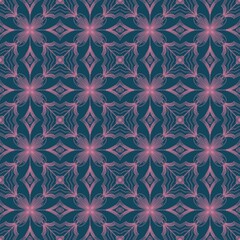 Fototapeta premium Native Tribal Textile Ethnic Ikat Boho Pattern Design for Background Carpet Wallpaper Clothing Wrapping Batik Fabric Kebaya and Ceramic 
