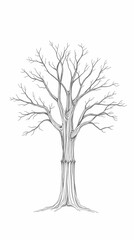 Tranquil Sunset View with Tree, Clouds, and Suburban Landscape

