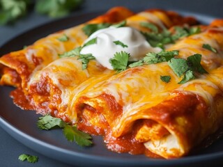 cheesy chicken enchiladas