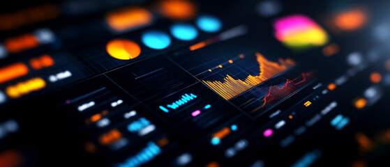 Fototapeta premium Secure data visualization techniques corporate offices infographic insights digital environment close-up view conceptual analysis for enhanced security strategies