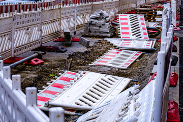 typical security barrier at a street