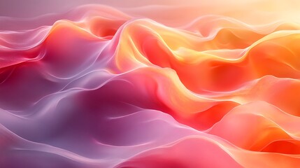 Fototapeta premium Abstract Pink Orange Wave Background Design