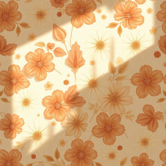 seamless pattern with flowers