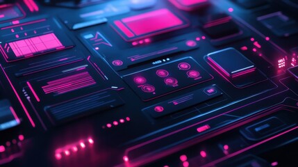 Obraz premium Services abstract concept vector illustration. Corporate website menu bar, products and services landing page, administrator panel links, website design, web development, CMS abstract metaphor.