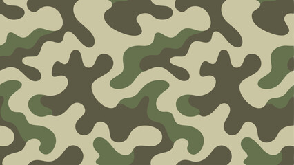 Fototapeta premium Camouflage pattern. Seamless background. Vector illustration.