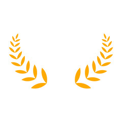gold laurel wreath element