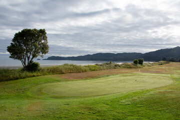 Second hole of Takaka Golf Club in New Zealand