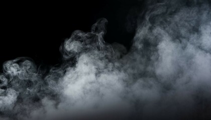 smoke on black background
