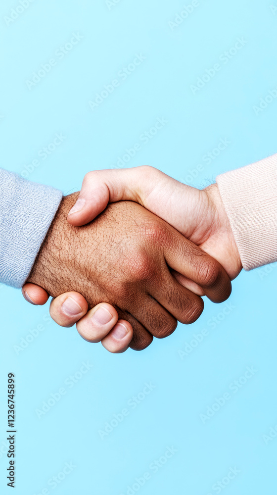 Aufkleber handshake review building trust and connections in professional environments studio setting close-up