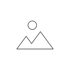 simple photo icon outline