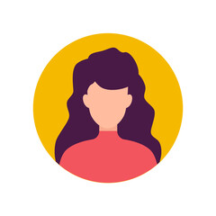 round female profile avatar