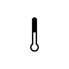 simple warm thermometer icon