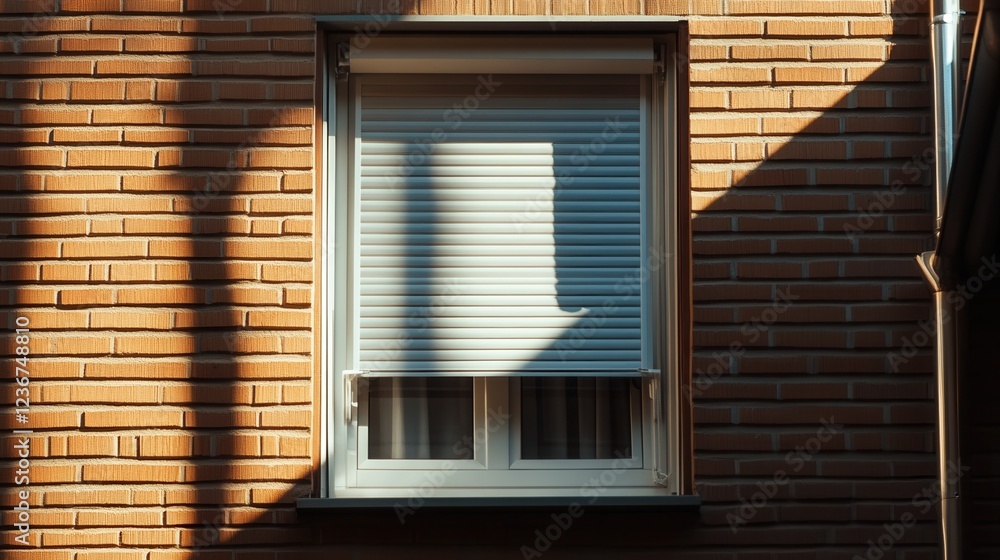 Poster a home with window guards installed to prevent falls, emphasizing child safety