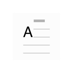 paragraph interface design element