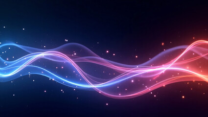 Fototapeta premium abstract background with glowing lines