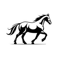 Obraz premium hores logo Vector illustration.