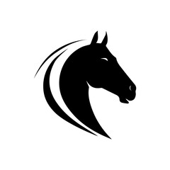 Fototapeta premium hores logo Vector illustration.