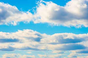 Naklejka premium Clouds on blue sky, white clouds landscape