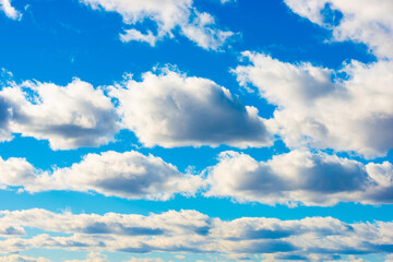 Clouds on blue sky, white clouds landscape