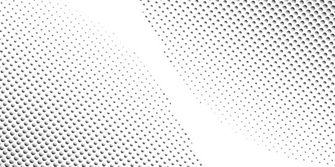 Dot grid pattern vector illustration. Simple black white point background with small and large polka dots. Abstract futuristic © nisak