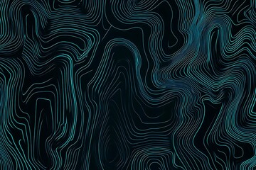 Obraz premium Abstract close-up of a glowing blue digital circuit board, showcasing intricate connections and technological design on a black background. 