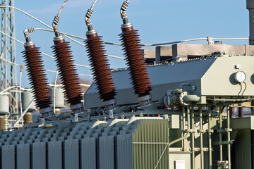 Umspannwerk (auch Umspannanlage) elektrischen Versorgungsnetzes eines...