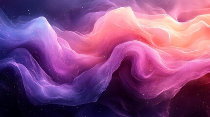 Fototapeta premium Abstract Cosmic Nebula Swirling Colors And Light
