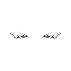 beautiful eyelash clipart element