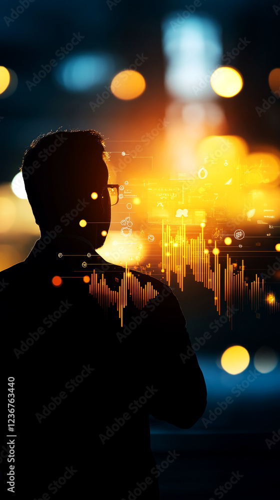 Poster innovative data visualization techniques empowering insights for business growth urban setting digit