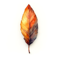 vibrant, colorful leaf showcasing warm hues of orange and yellow