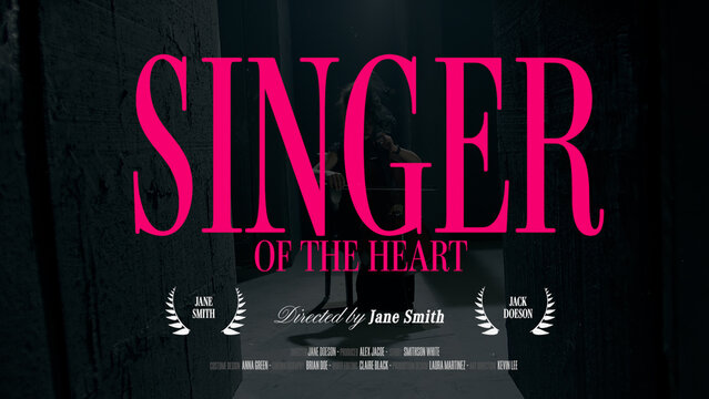Cinematic Film Title Card, Movie Poster Typography Overlay 63 , ( Wide - Square - Vertical )