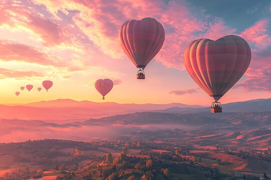 heart shaped air balloon